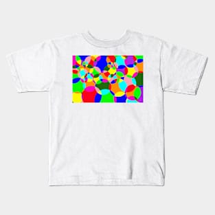 Random multi coloured background made from circles Kids T-Shirt